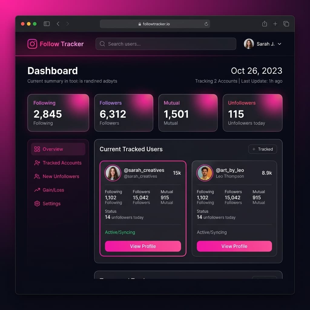 Instagram Follow Tracker
